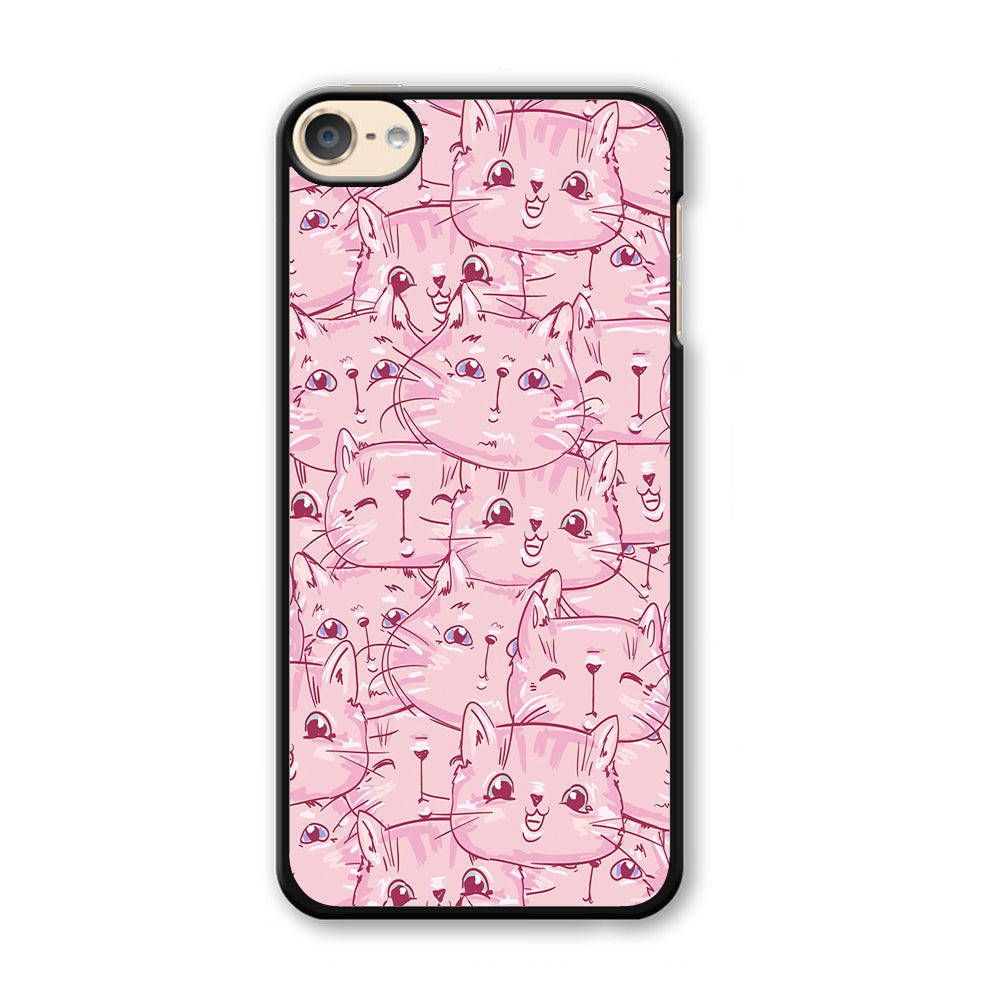 Girly Cute Face Cat iPod Touch 6 Case