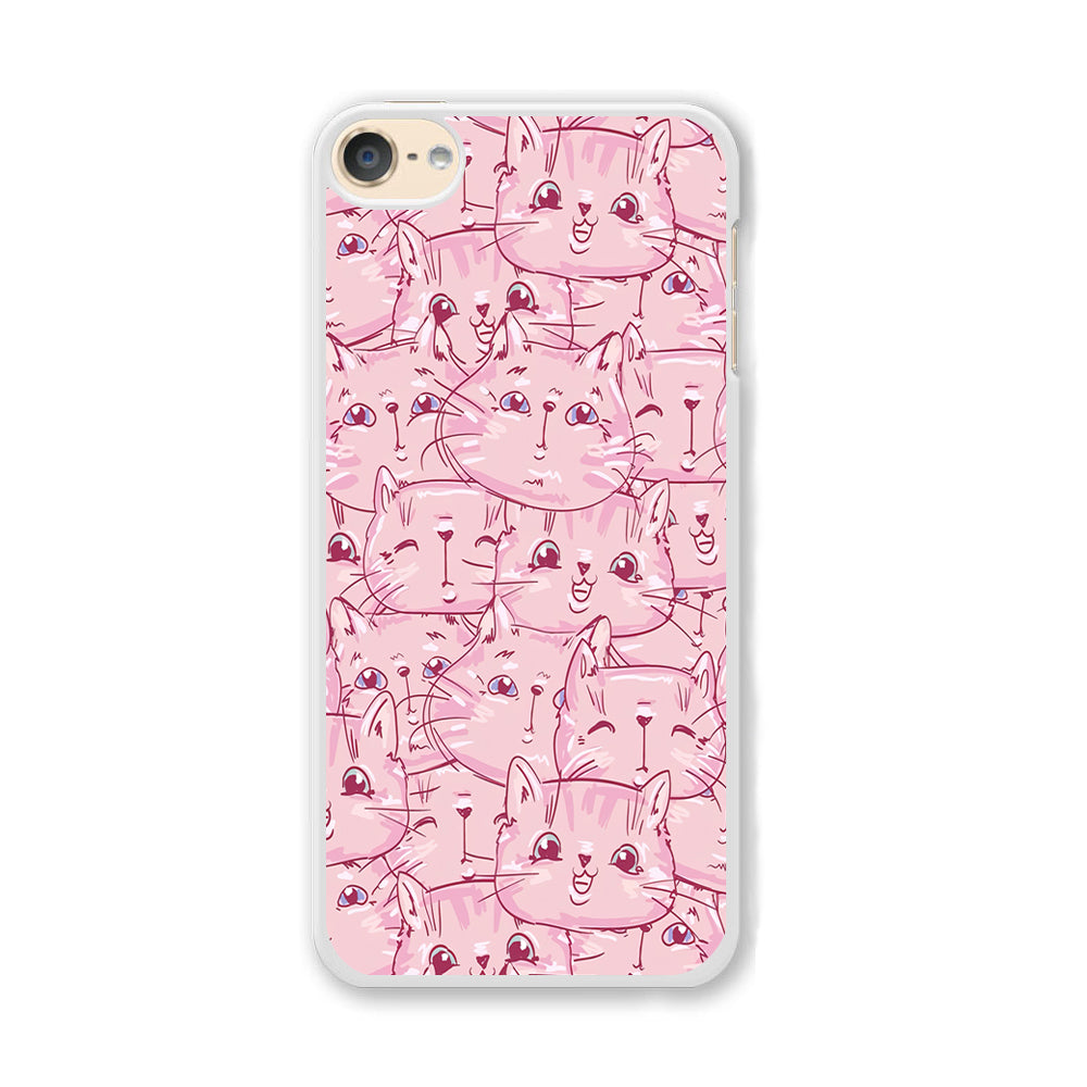 Girly Cute Face Cat iPod Touch 6 Case