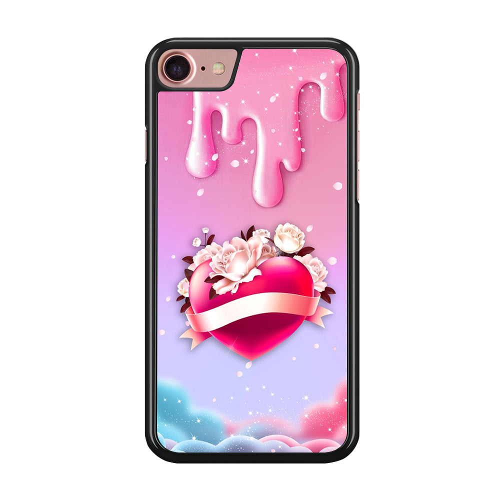 Girly Cute Love Roses iPhone 8 Case