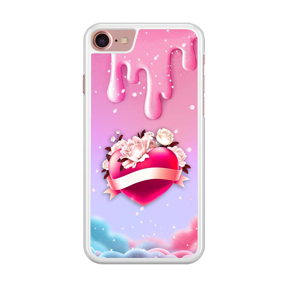 Girly Cute Love Roses iPhone 8 Case