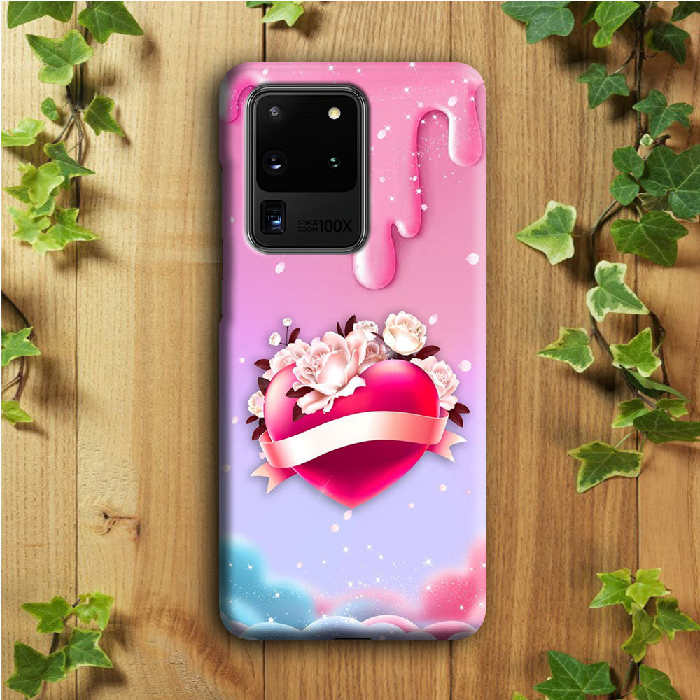 Girly Cute Love Roses Samsung Galaxy S20 Ultra Case