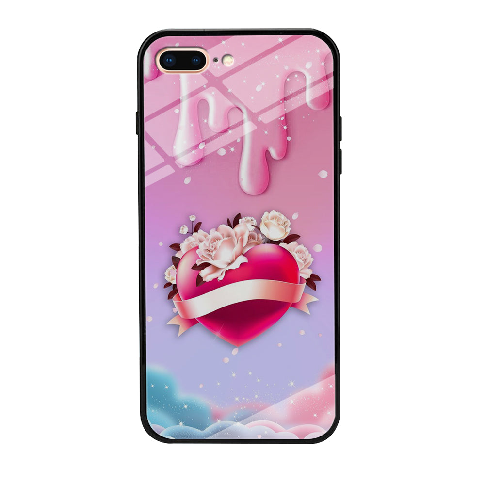 Girly Cute Love Roses iPhone 8 Plus Case