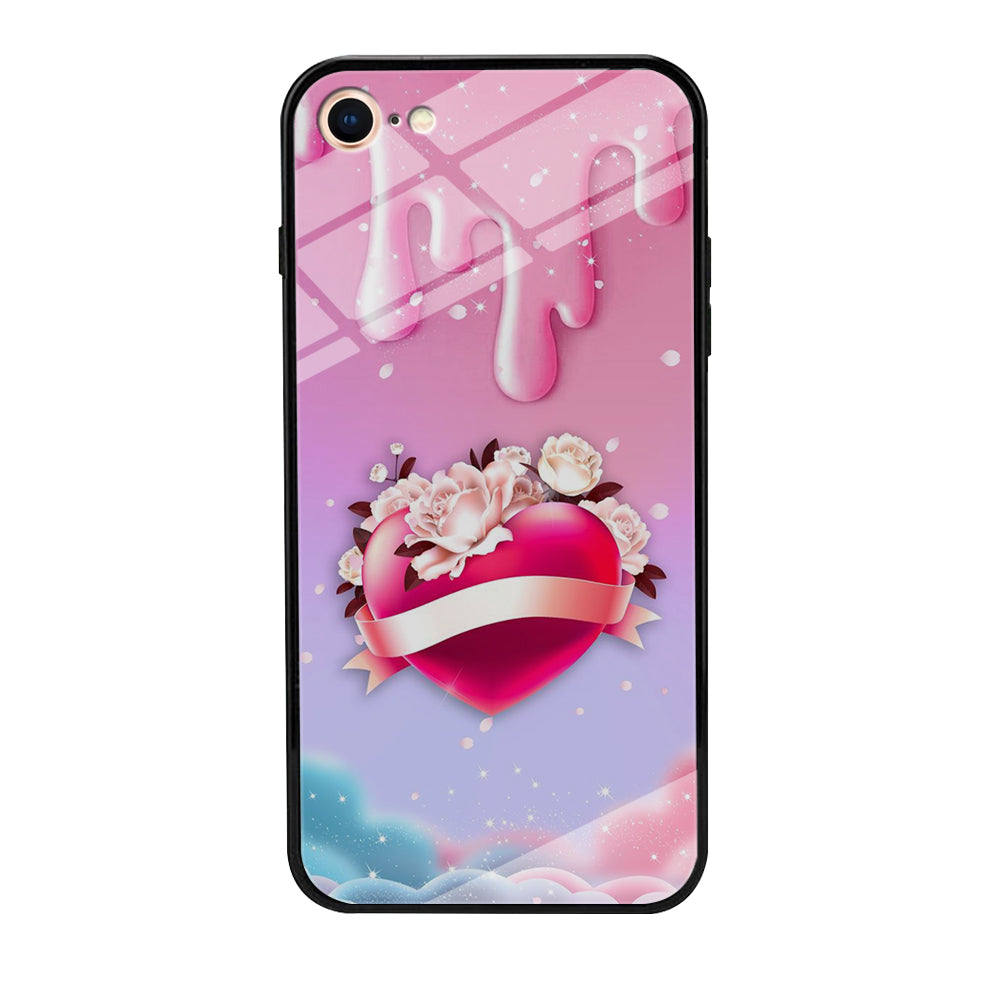 Girly Cute Love Roses iPhone 8 Case