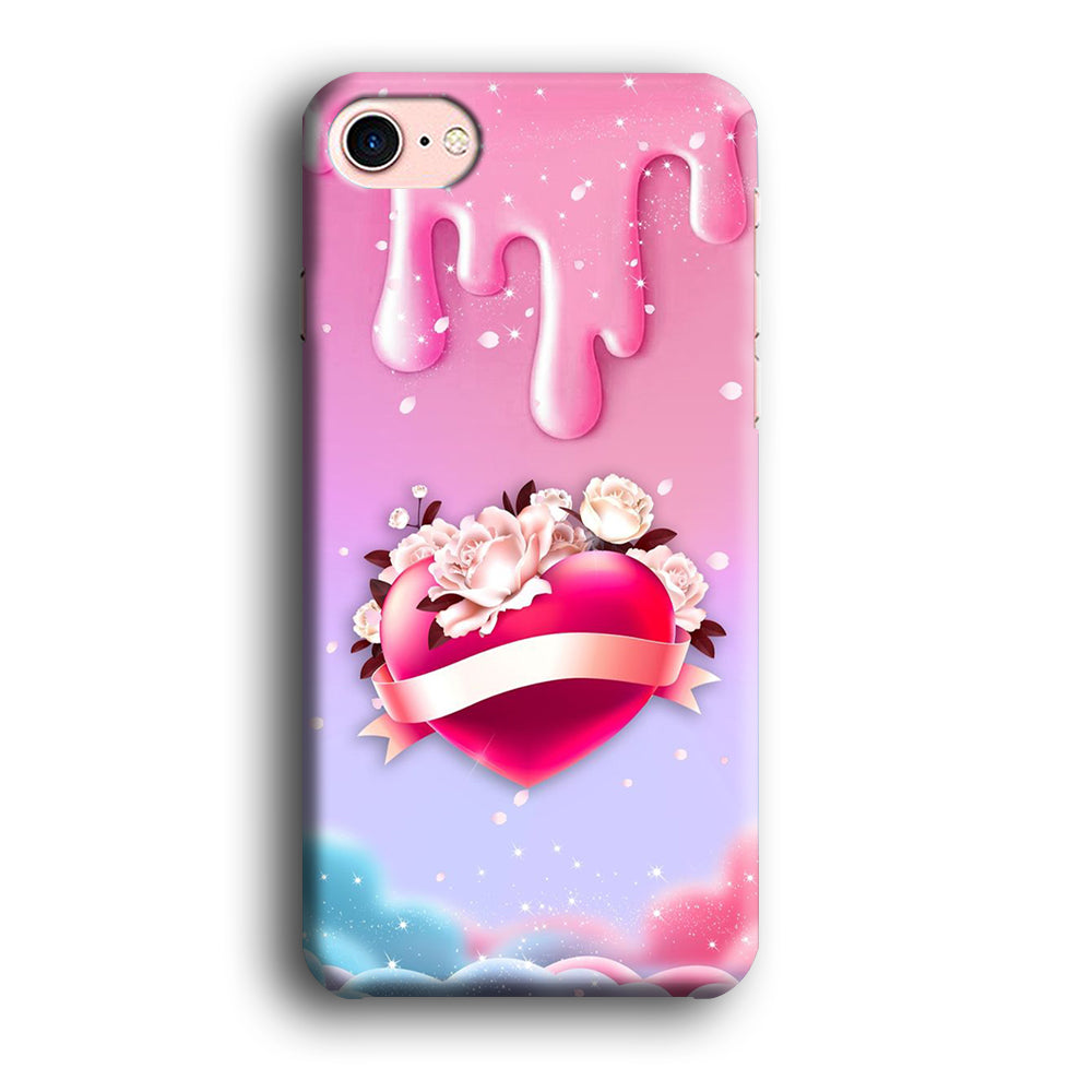 Girly Cute Love Roses iPhone 8 Case