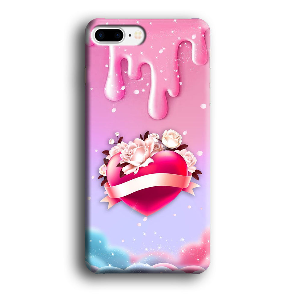 Girly Cute Love Roses iPhone 8 Plus Case