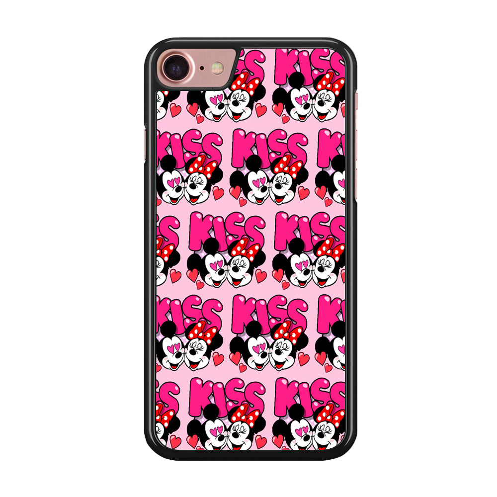 Girly Kiss Mickey Mouse Couple iPhone 8 Case