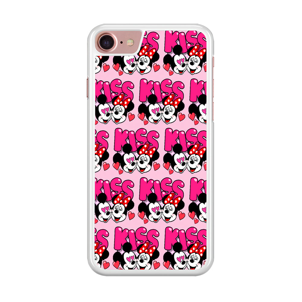 Girly Kiss Mickey Mouse Couple iPhone 8 Case