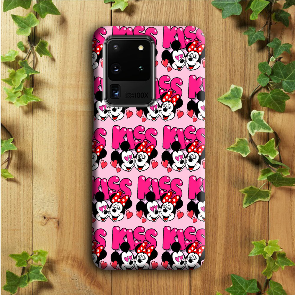 Girly Kiss Mickey Mouse Couple Samsung Galaxy S20 Ultra Case