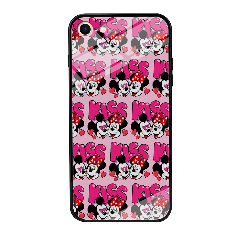 Girly Kiss Mickey Mouse Couple iPhone 8 Case