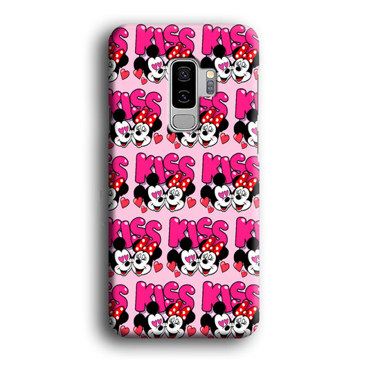 Girly Kiss Mickey Mouse Couple Samsung Galaxy S9 Plus Case