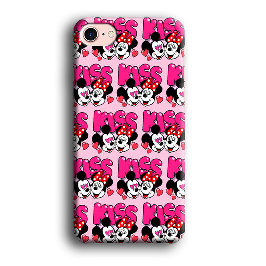 Girly Kiss Mickey Mouse Couple iPhone 8 Case