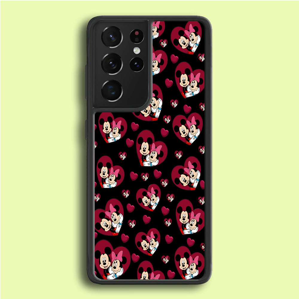 Girly Mickey Mouse Couple Samsung Galaxy S21 Ultra Case