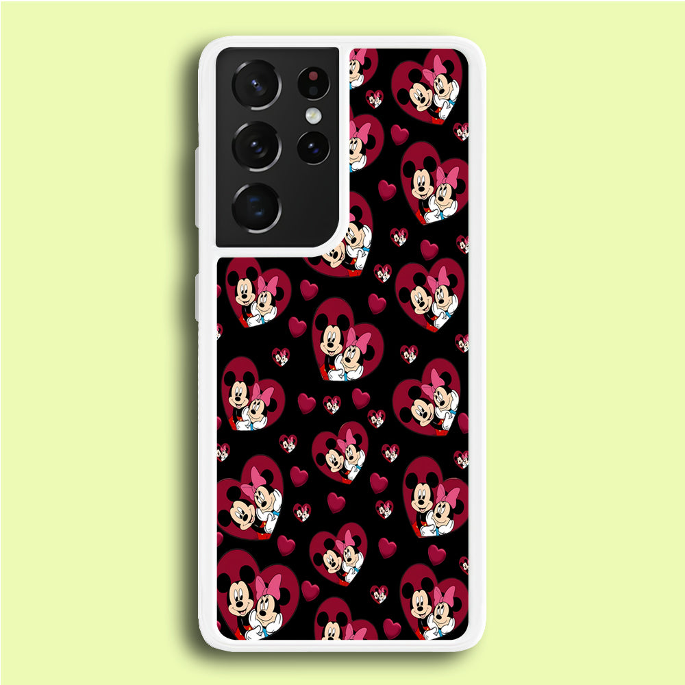 Girly Mickey Mouse Couple Samsung Galaxy S21 Ultra Case