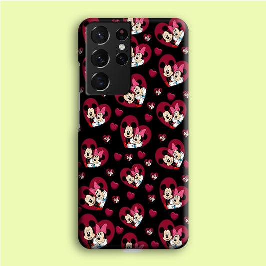 Girly Mickey Mouse Couple Samsung Galaxy S21 Ultra Case