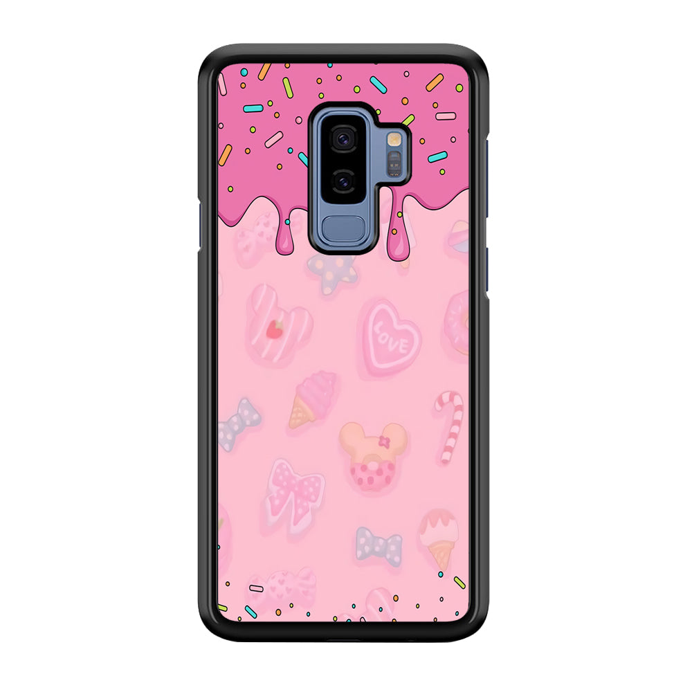 Girly Sweet Pink Cream Samsung Galaxy S9 Plus Case