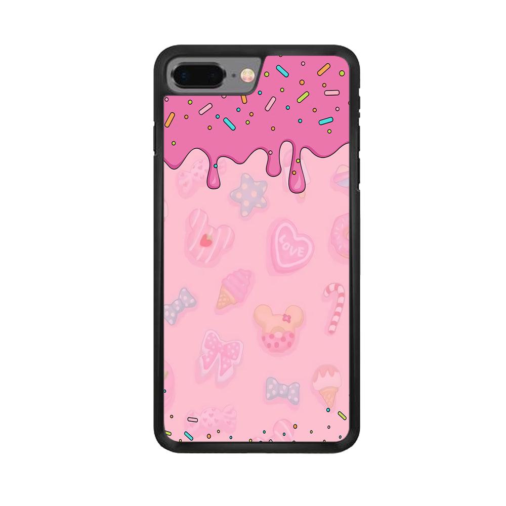 Girly Sweet Pink Cream iPhone 8 Plus Case