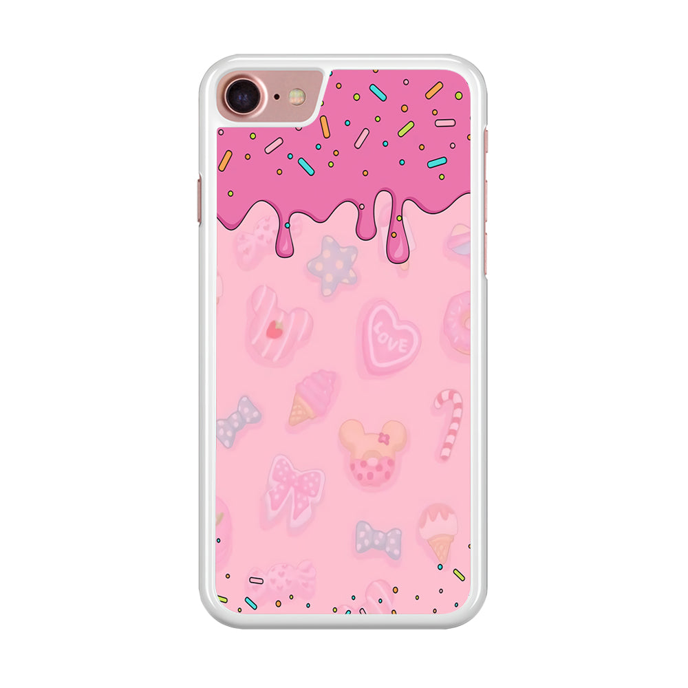 Girly Sweet Pink Cream iPhone 8 Case