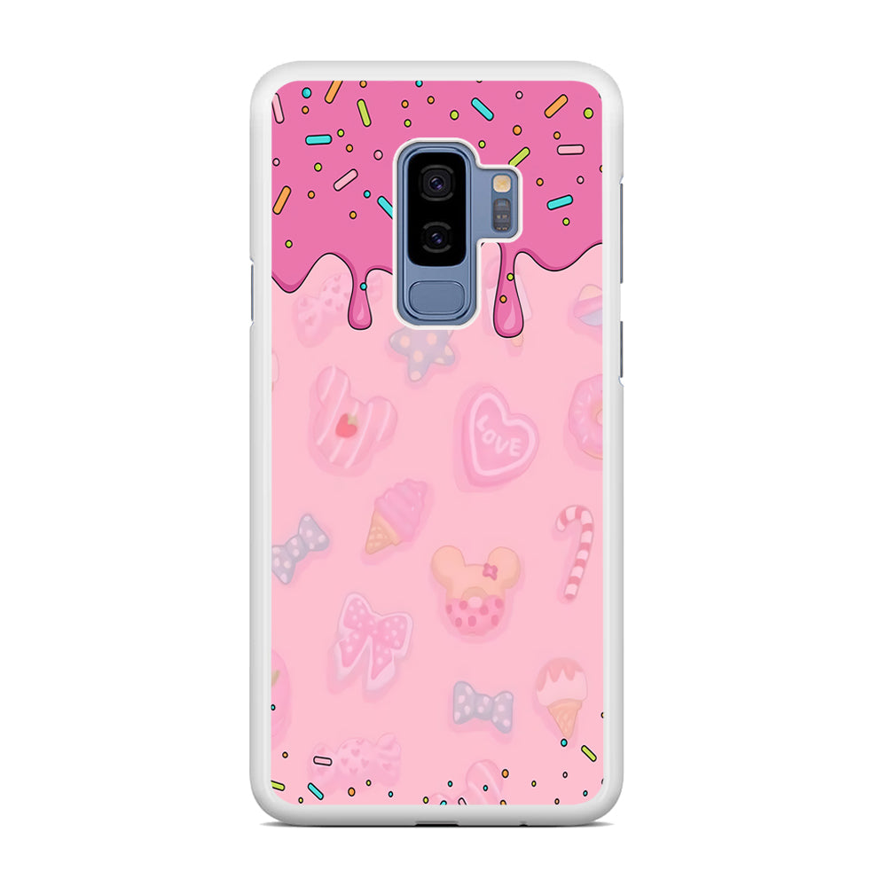 Girly Sweet Pink Cream Samsung Galaxy S9 Plus Case