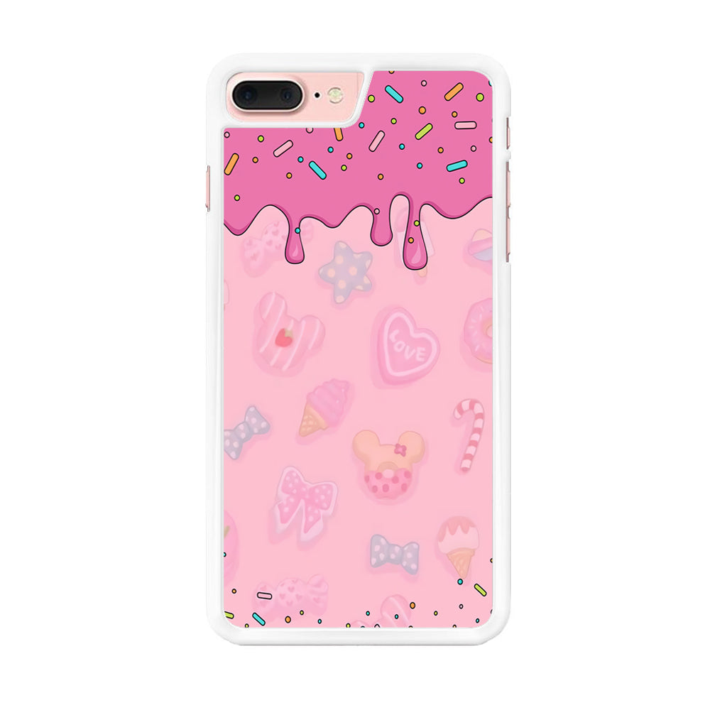 Girly Sweet Pink Cream iPhone 8 Plus Case