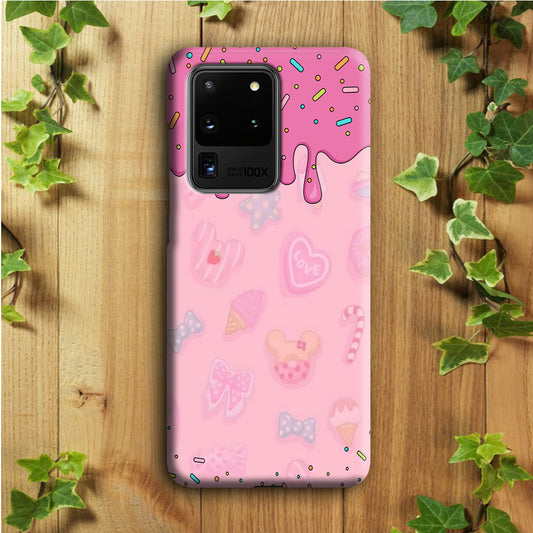 Girly Sweet Pink Cream Samsung Galaxy S20 Ultra Case