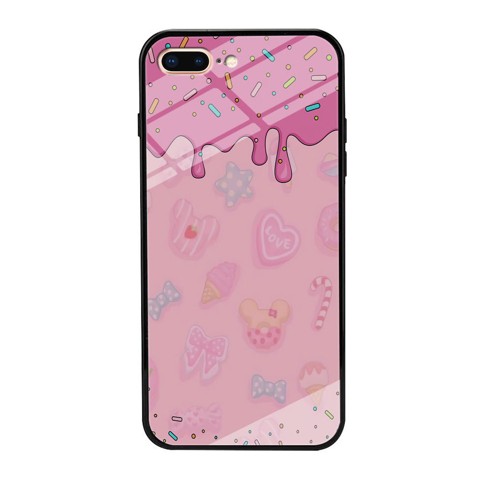 Girly Sweet Pink Cream iPhone 8 Plus Case