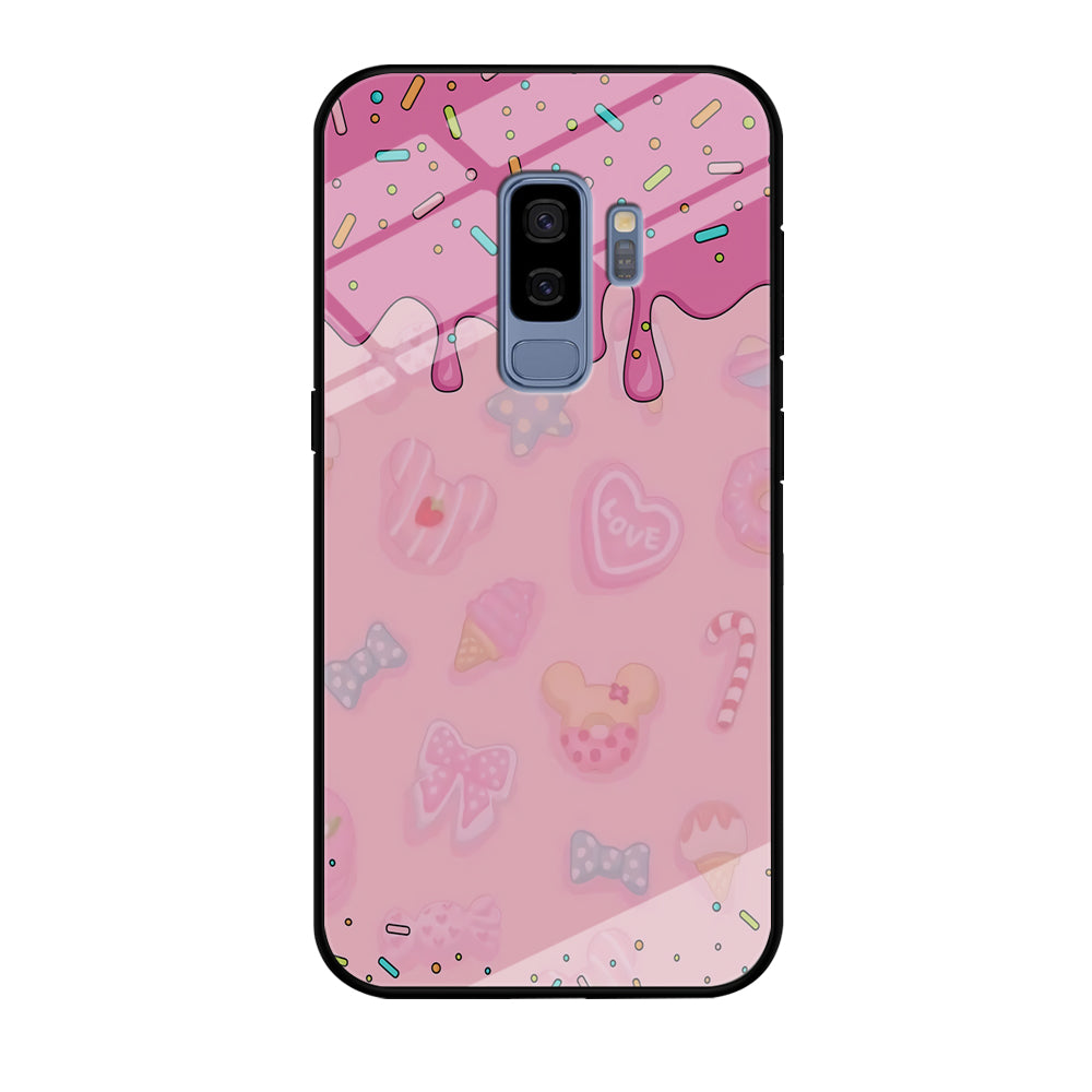 Girly Sweet Pink Cream Samsung Galaxy S9 Plus Case