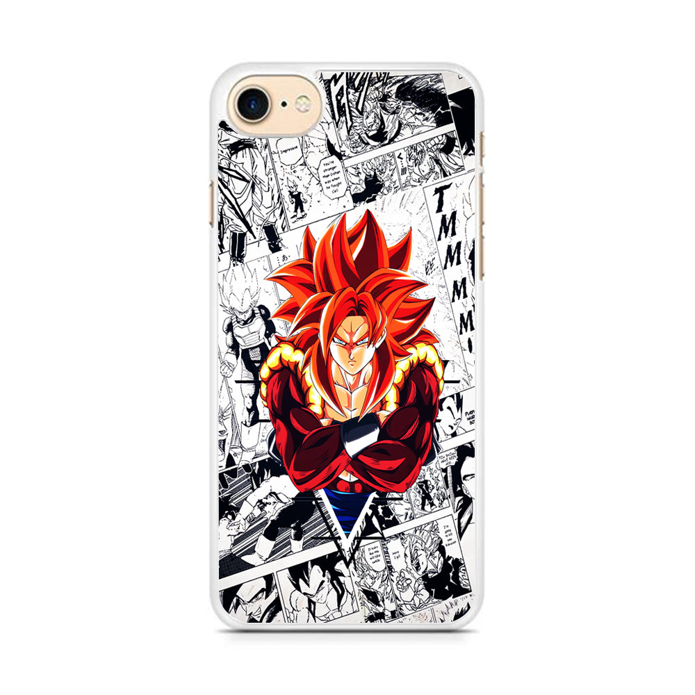 Gogeta Comic Background iPhone 8 Case