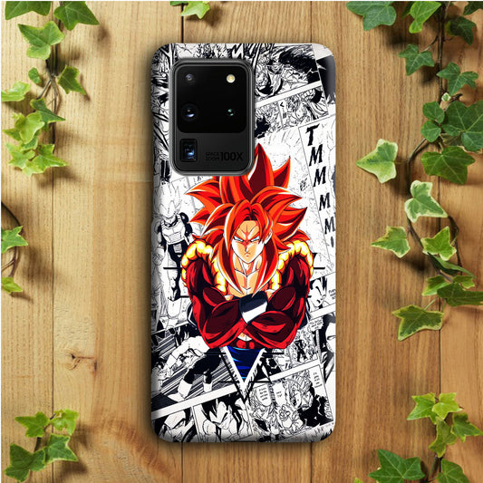 Gogeta Comic Background Samsung Galaxy S20 Ultra Case