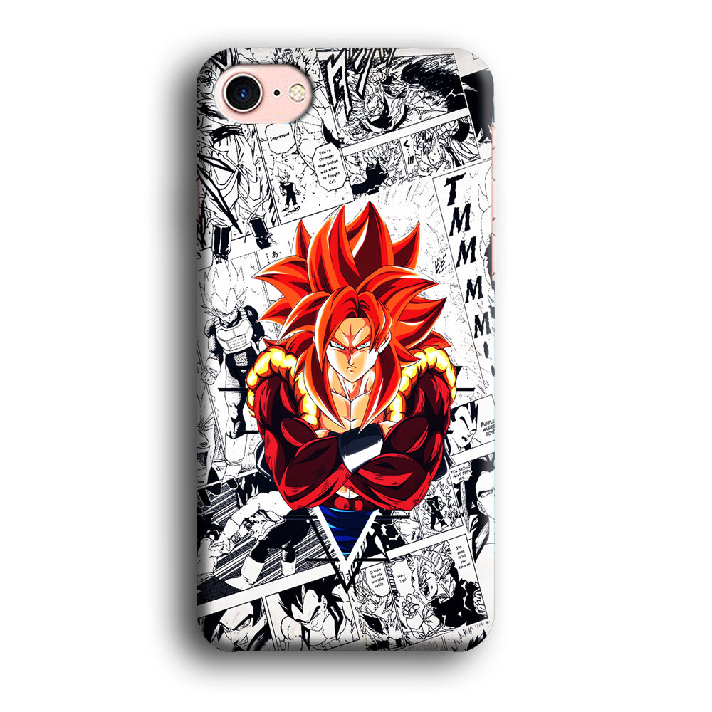 Gogeta Comic Background iPhone 8 Case