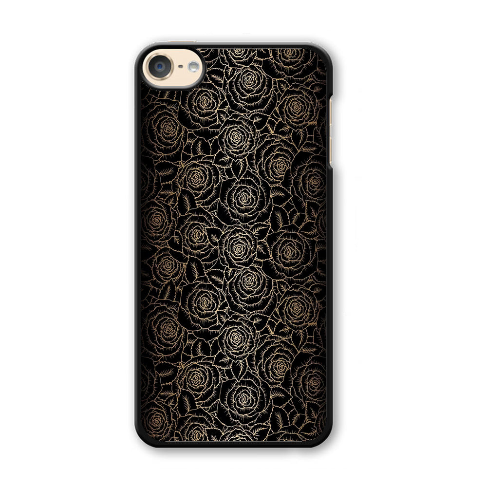 Gold Rose in The Dark iPod Touch 6 Case