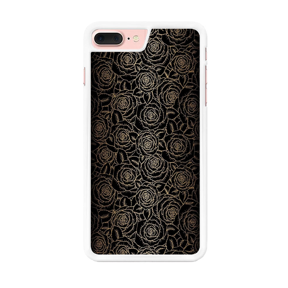 Gold Rose in The Dark iPhone 8 Plus Case