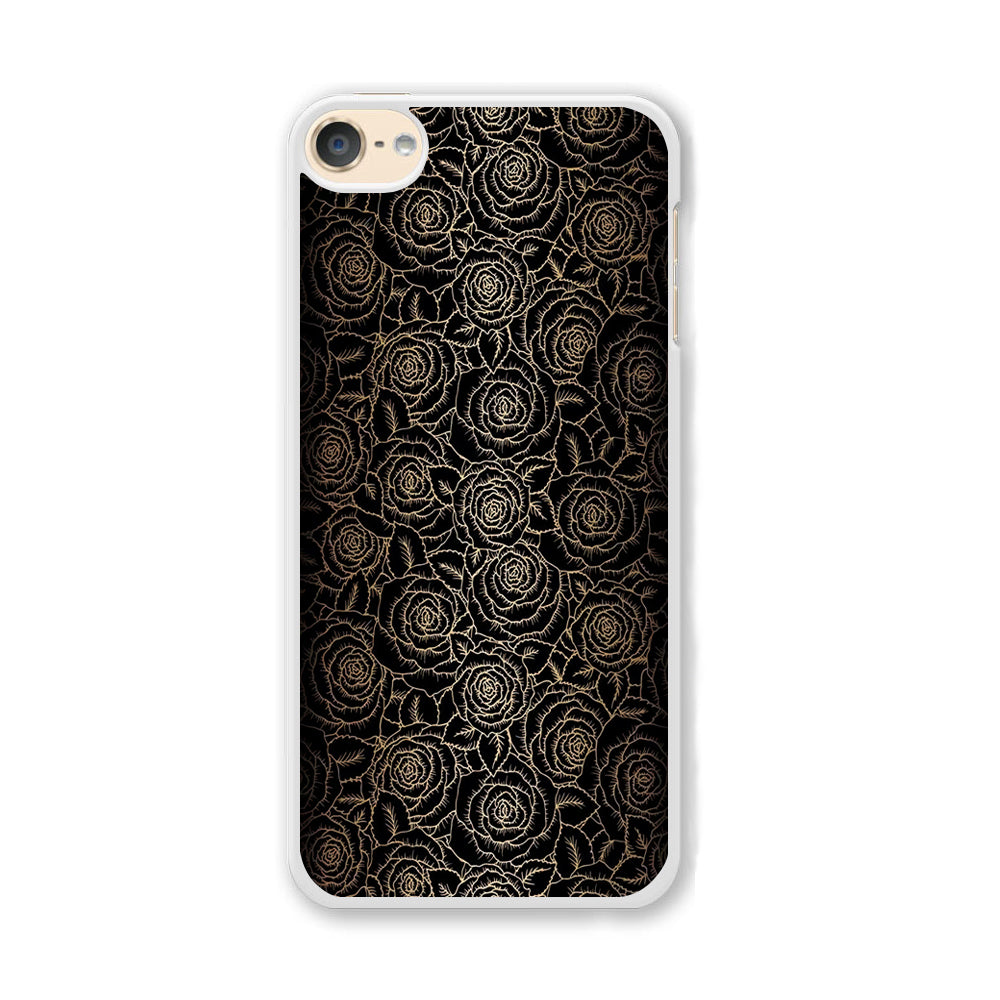 Gold Rose in The Dark iPod Touch 6 Case