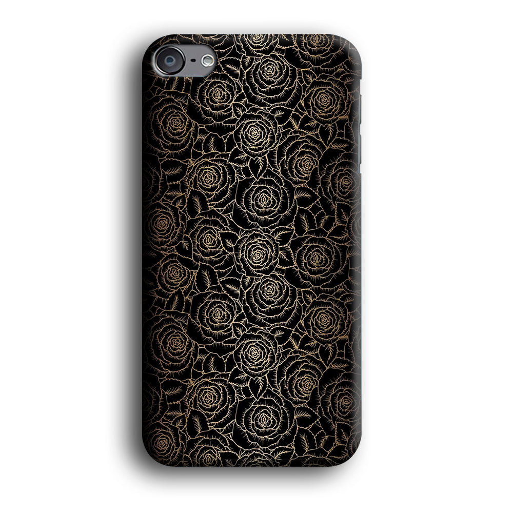 Gold Rose in The Dark iPod Touch 6 Case