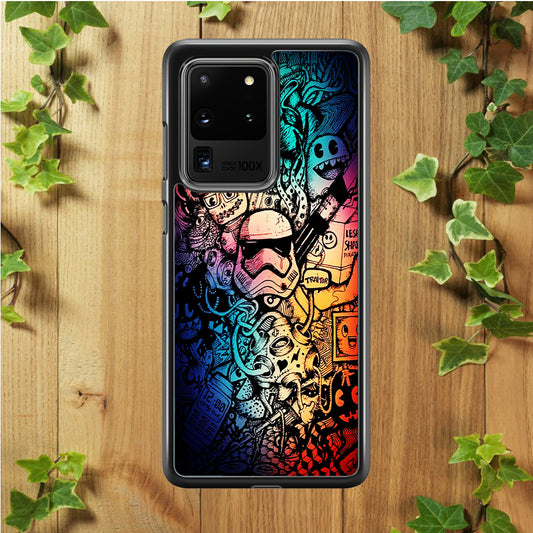 Graffiti Art Stormtrooper Samsung Galaxy S20 Ultra Case