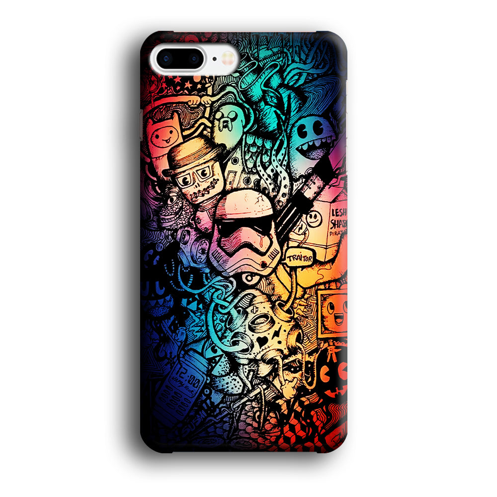 Graffiti Art Stormtrooper iPhone 8 Plus Case