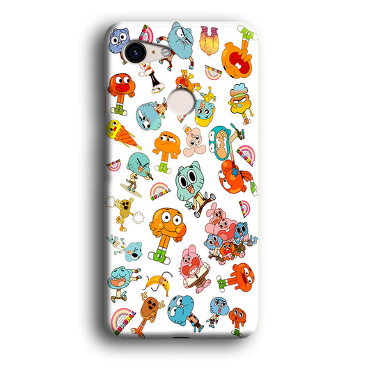 Gumball Doodle Google Pixel 3 XL 3D Case