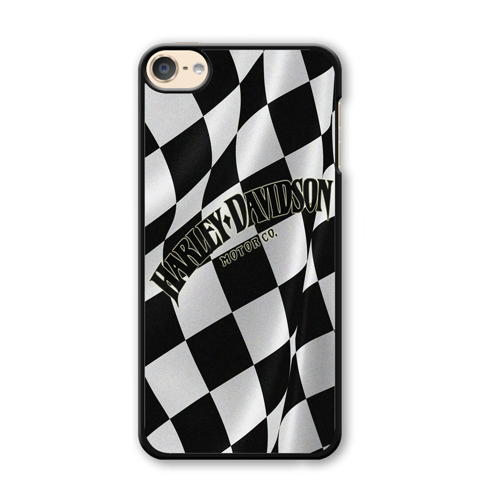 Harley Davidson Black White Flag iPod Touch 6 Case