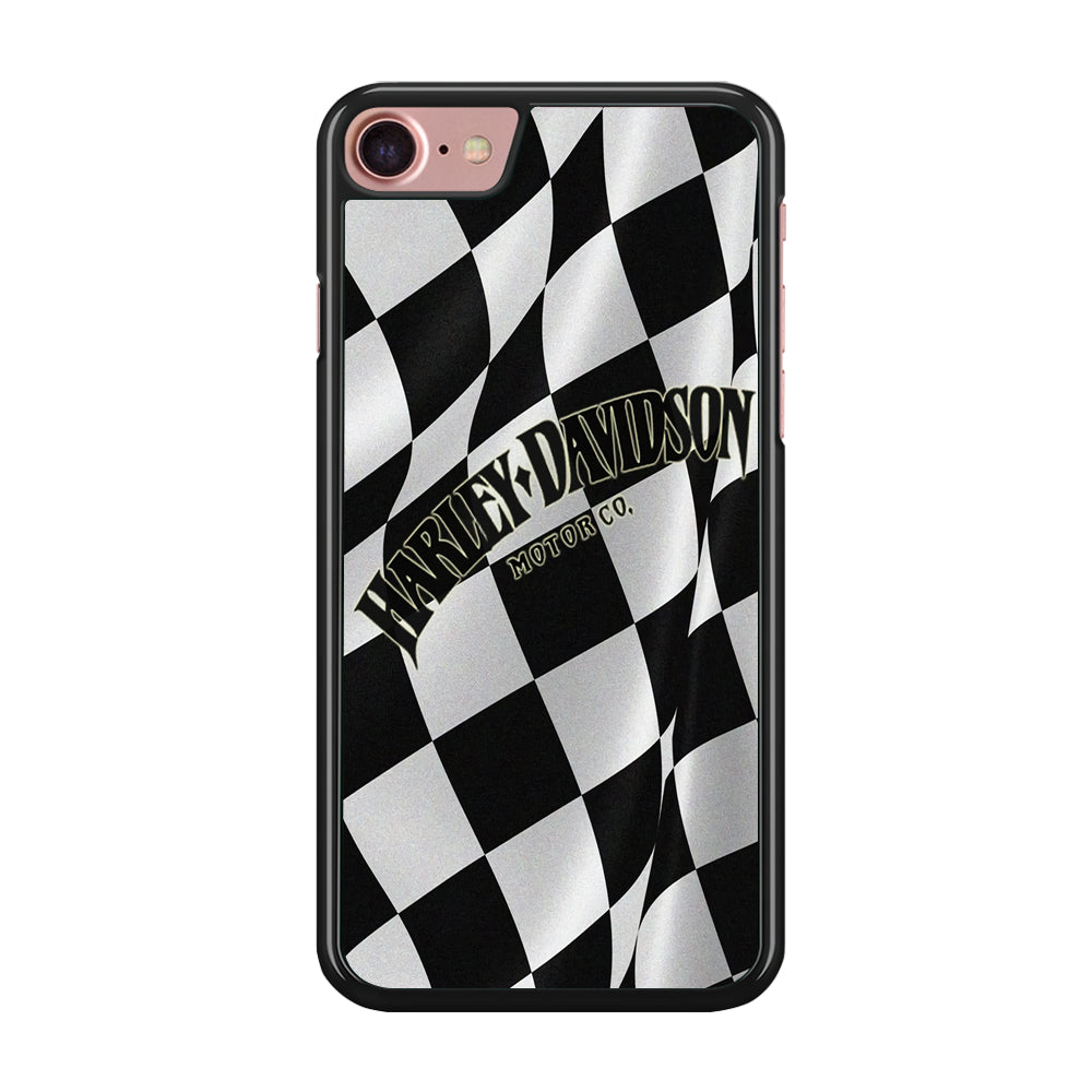 Harley Davidson Black White Flag iPPhone 8 Case