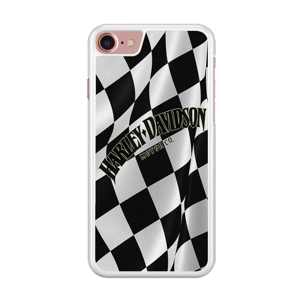 Harley Davidson Black White Flag iPPhone 8 Case