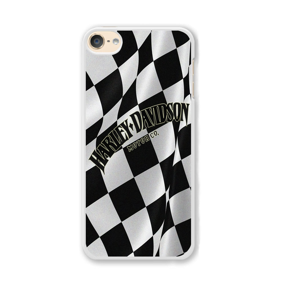 Harley Davidson Black White Flag iPod Touch 6 Case