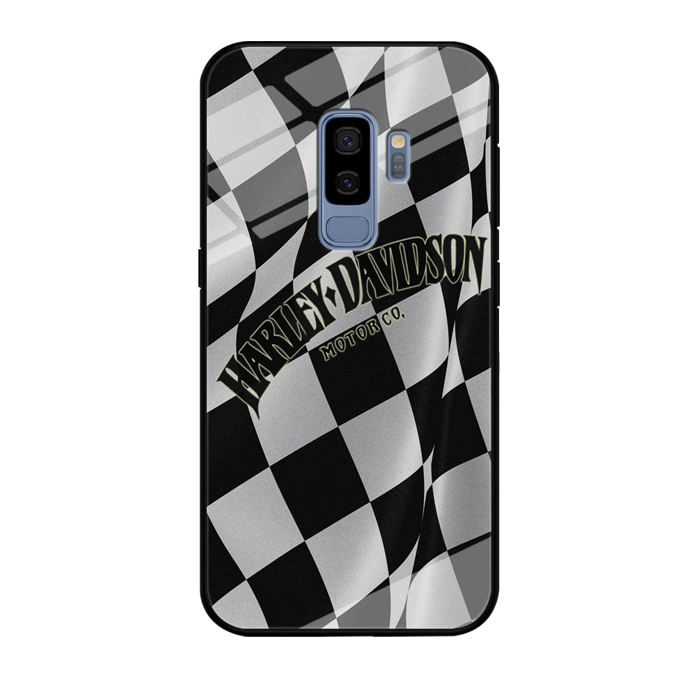 Harley Davidson Black White Flag Samsung Galaxy S9 Plus Case