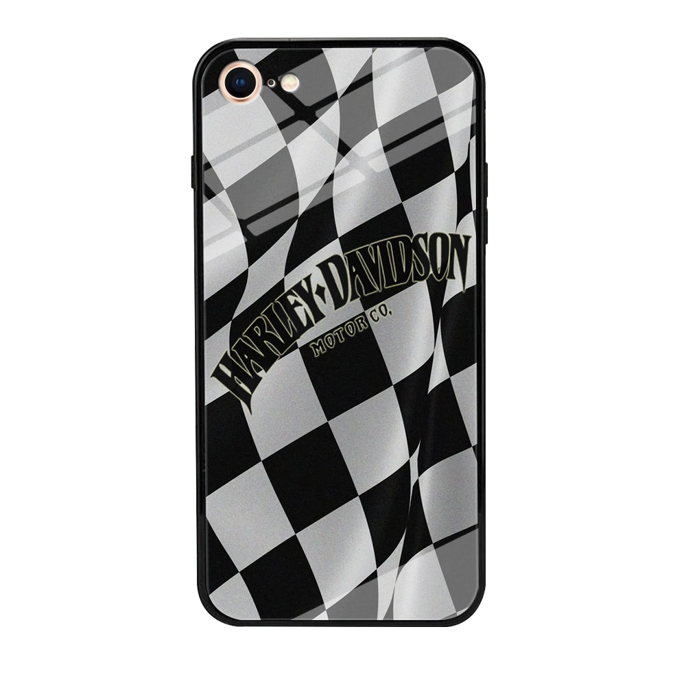 Harley Davidson Black White Flag iPPhone 8 Case