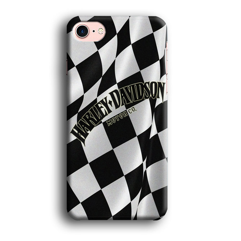 Harley Davidson Black White Flag iPPhone 8 Case