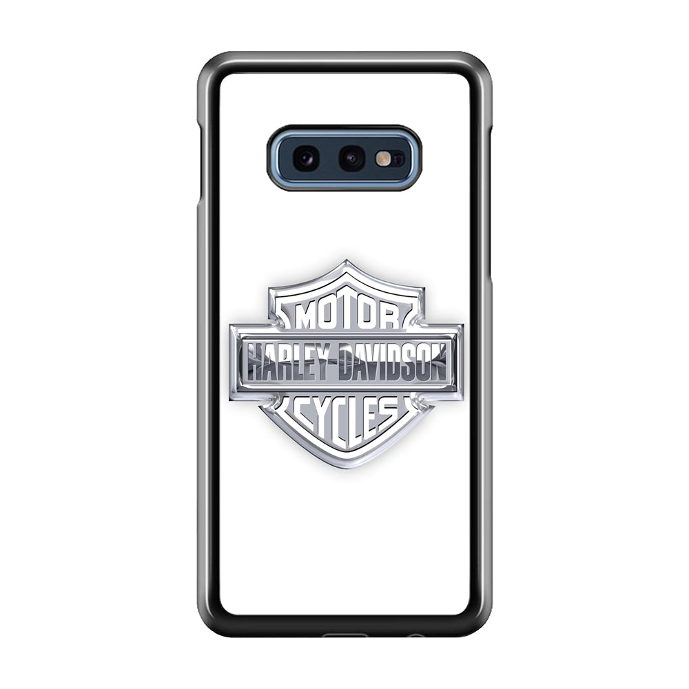 Harley Davidson Logo Silver Samsung Galaxy S10E Case