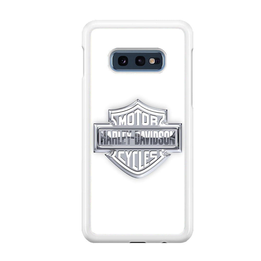 Harley Davidson Logo Silver Samsung Galaxy S10E Case