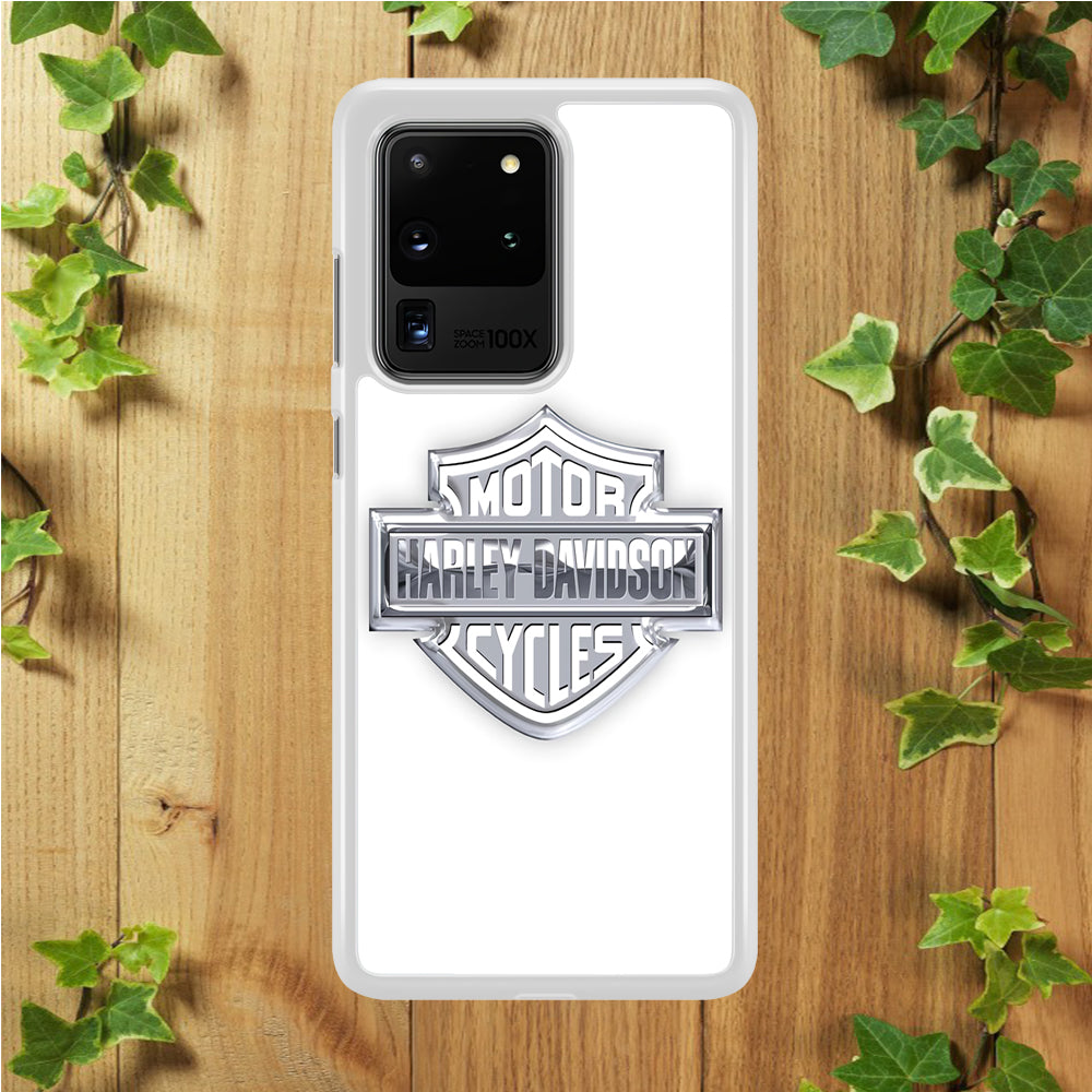 Harley Davidson Logo Silver Samsung Galaxy S20 Ultra Case