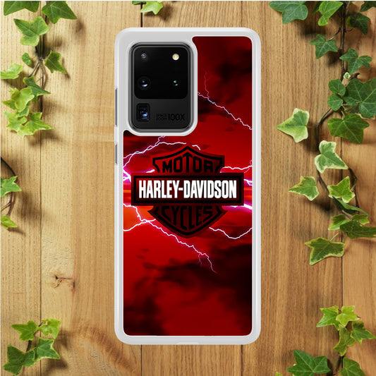 Harley Davidson Red Sky Samsung Galaxy S20 Ultra Case