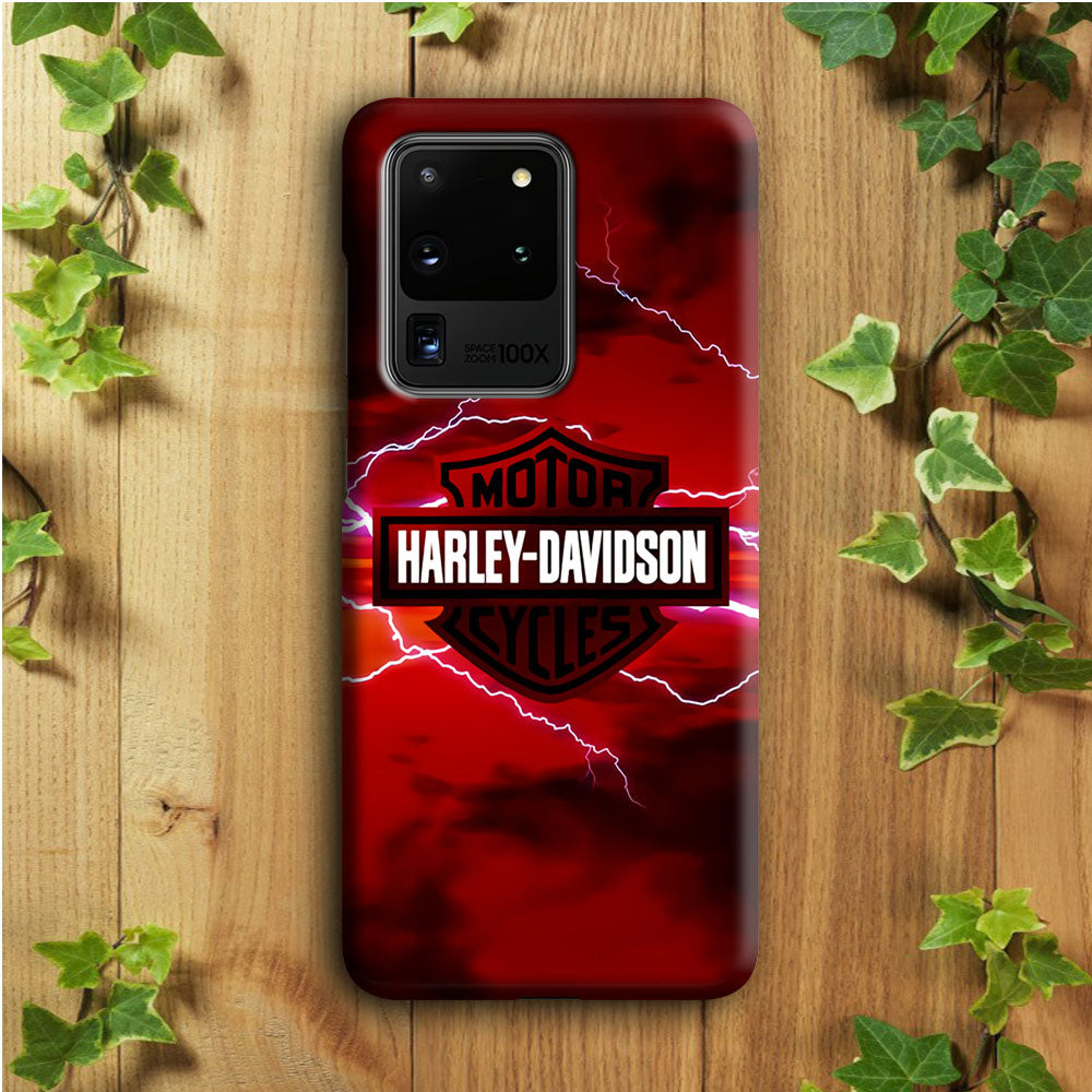 Harley Davidson Red Sky Samsung Galaxy S20 Ultra Case