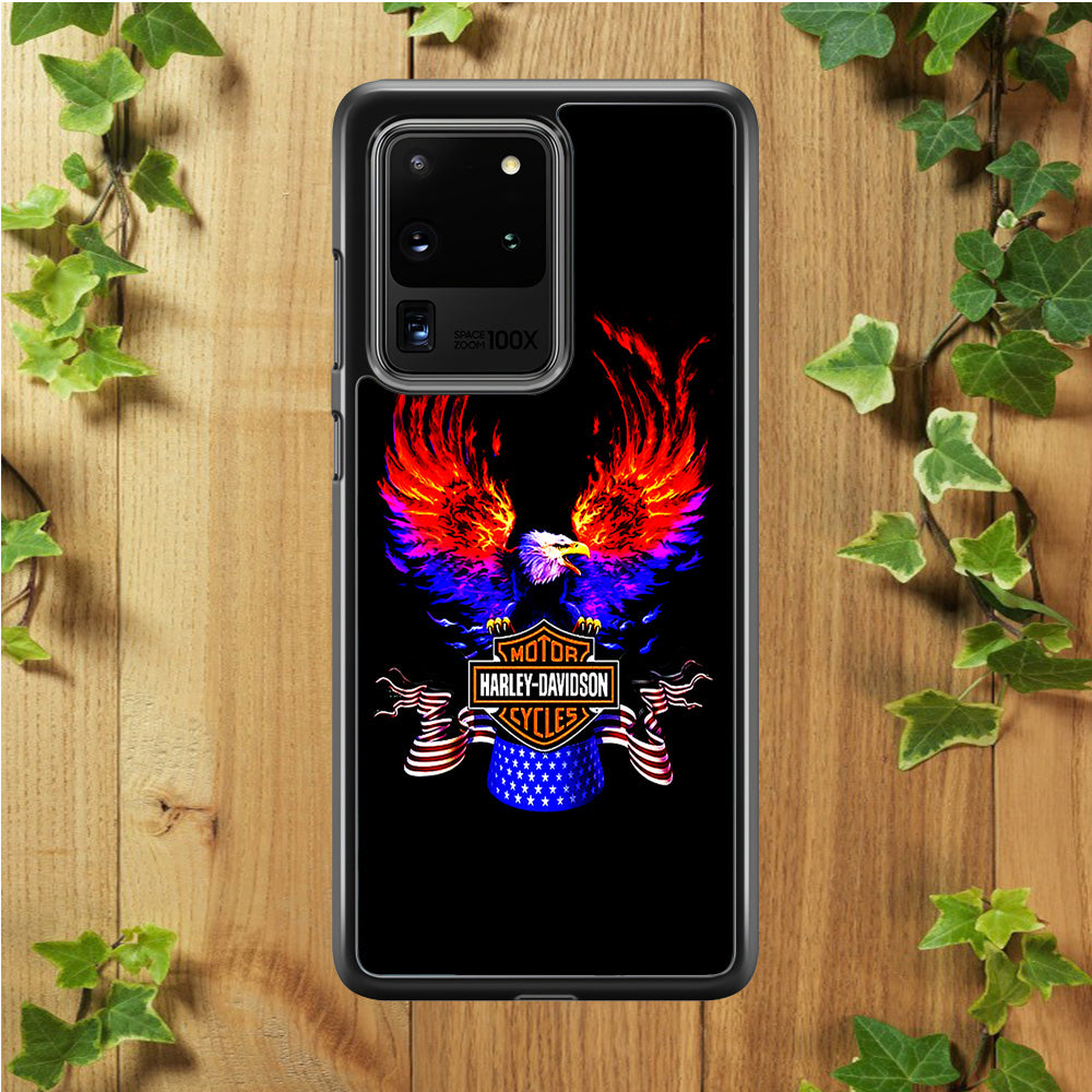 Harley Eagle Fire Samsung Galaxy S20 Ultra Case