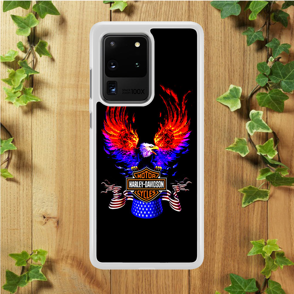 Harley Eagle Fire Samsung Galaxy S20 Ultra Case